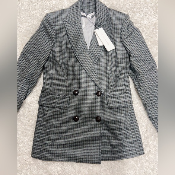 Veronica Beard Pyle Houndstooth Dickey Jacket - Picture 6 of 8